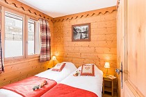 L'Ecrin Des Neiges - slaapkamer met 2 1-persoonsbedden 